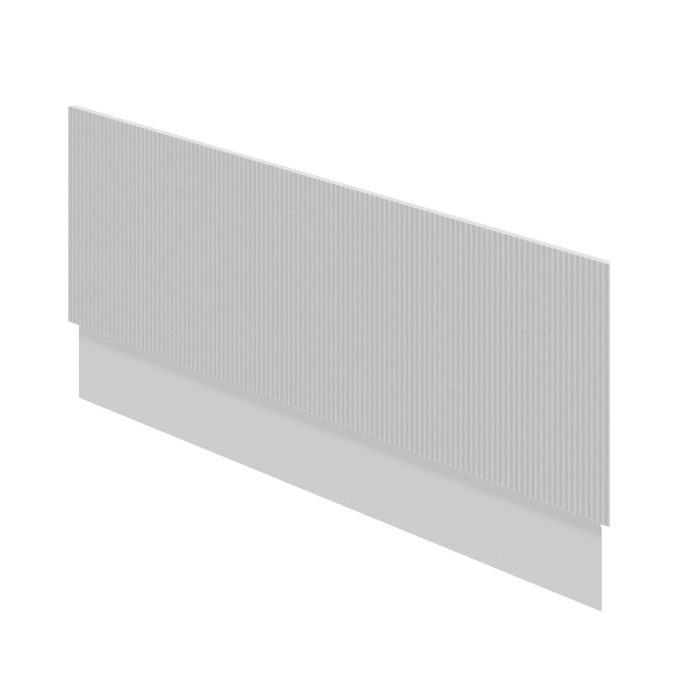 Soar Ribbed White Front Bath Panel 1800mm