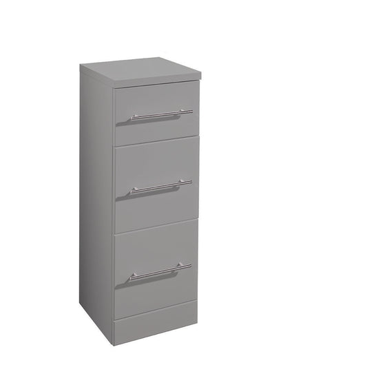 Elegant Haven Skara 300 Gloss Grey 3 Drawer Storage Unit