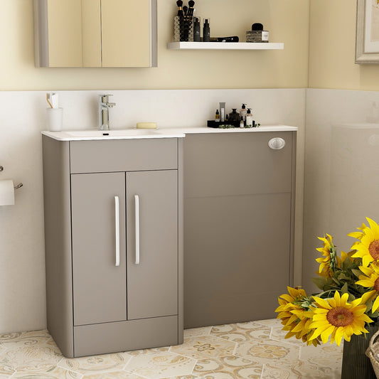 Suburb 600mm Left hand WC Matt Ash