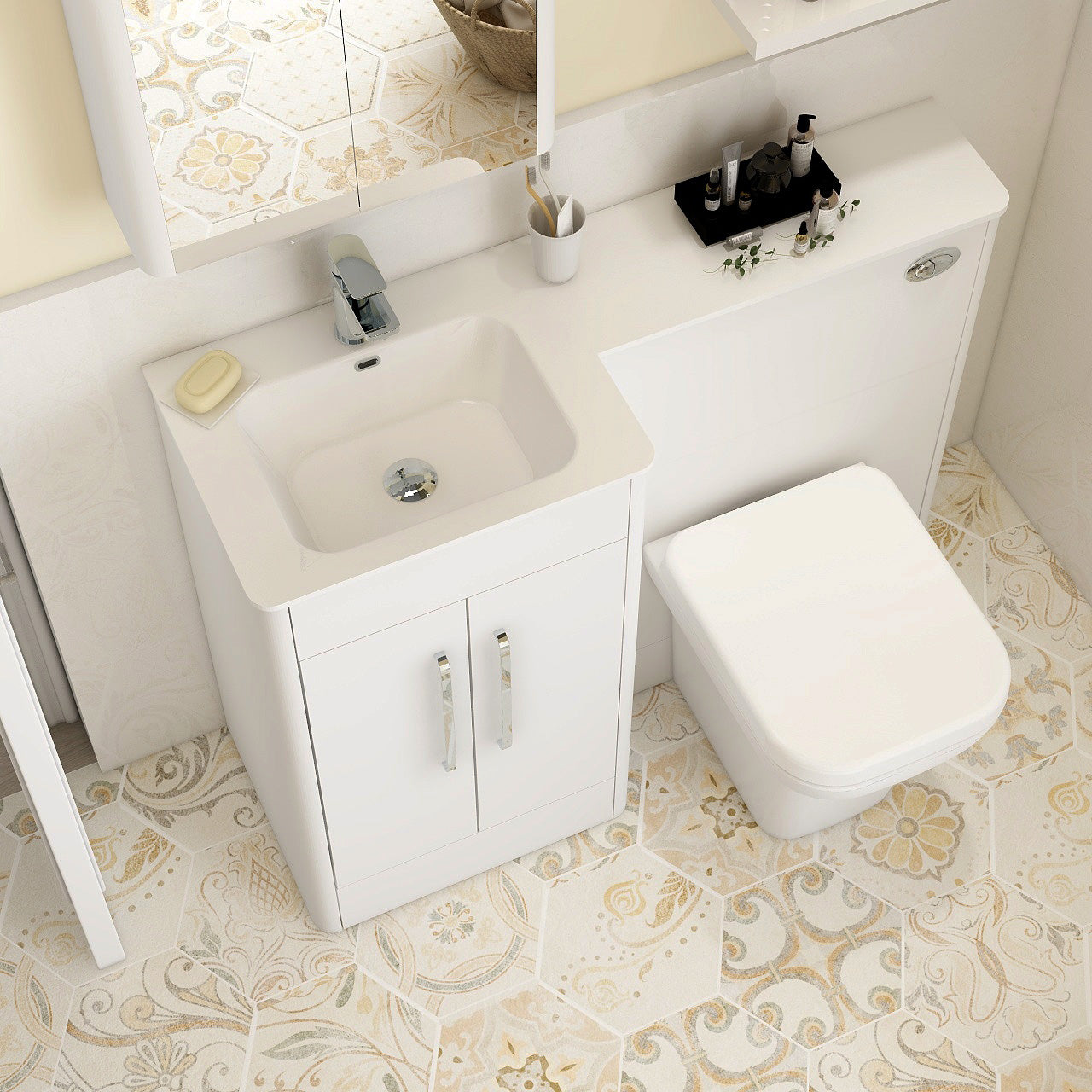 Suburb 1110mm left hand basin 1th