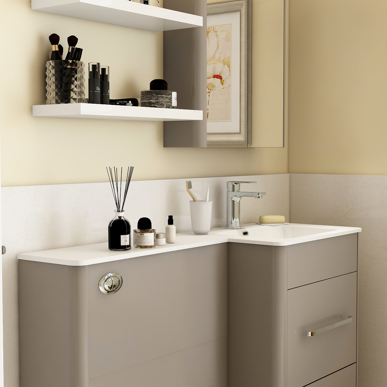 Suburb 1110mm RH basin 1th