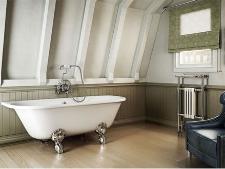 Avantgarde Back-to-wall 1700 Traditional Bath with Feet