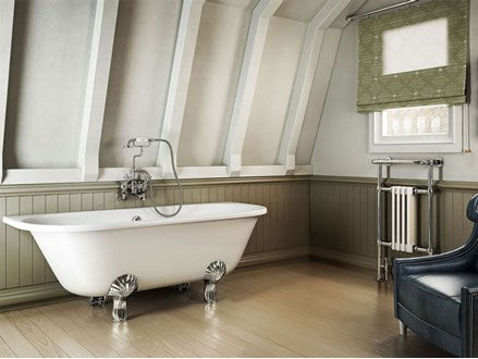 Avantgarde Back-to-wall 1700 Traditional Bath with Feet