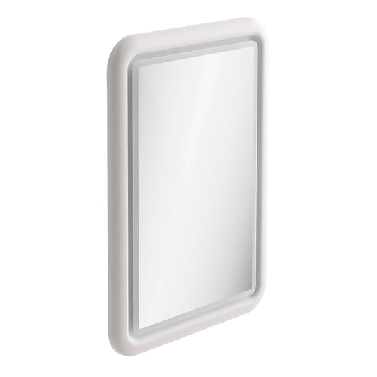 Stonehouse Matt White Illuminated LED Mirror 550mm