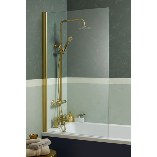 Elegant Haven Troon 800mm Square Profile Over-bath Shower Screen 3