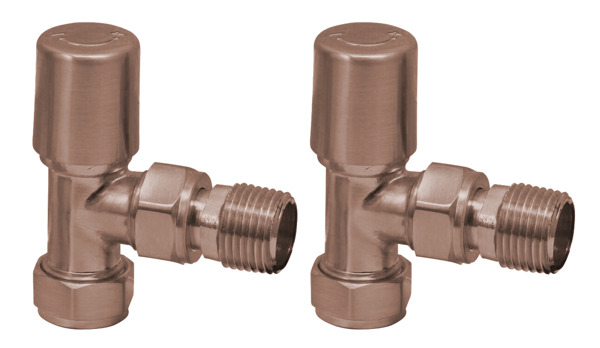 Towel Rail Valves Angled (Pair)