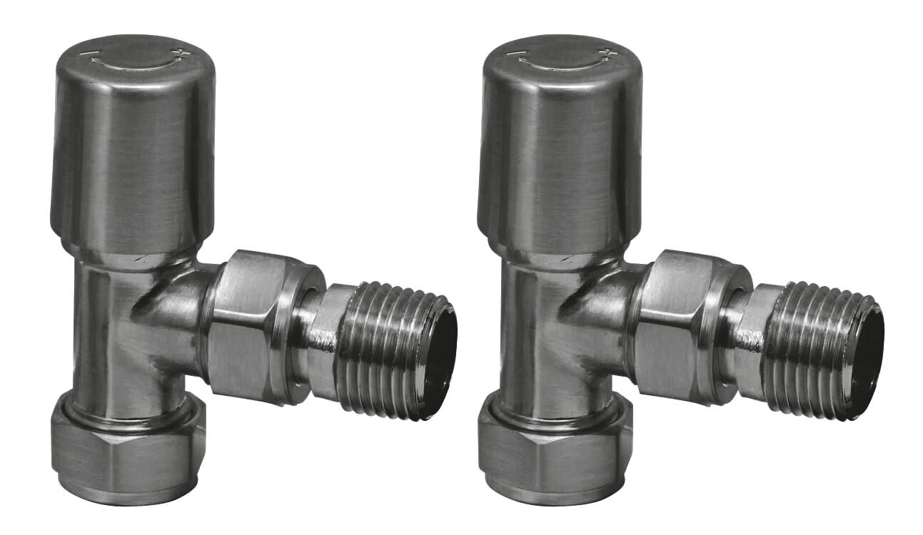 Towel Rail Valves Angled (Pair)
