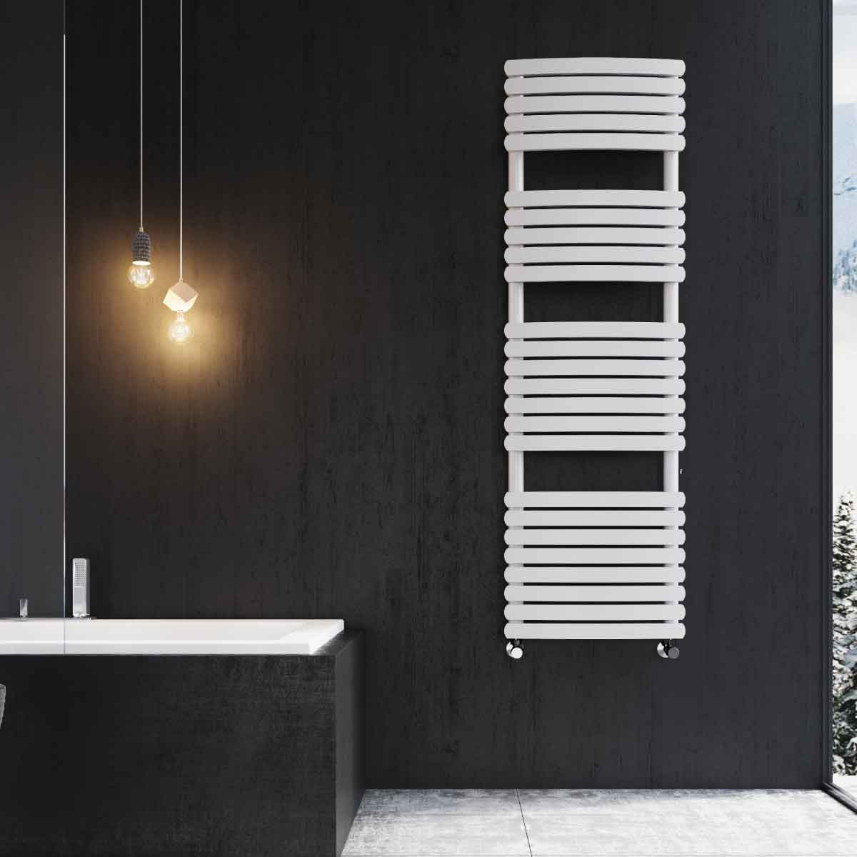 Eventon White Heated Towel Rail 1600x500mm