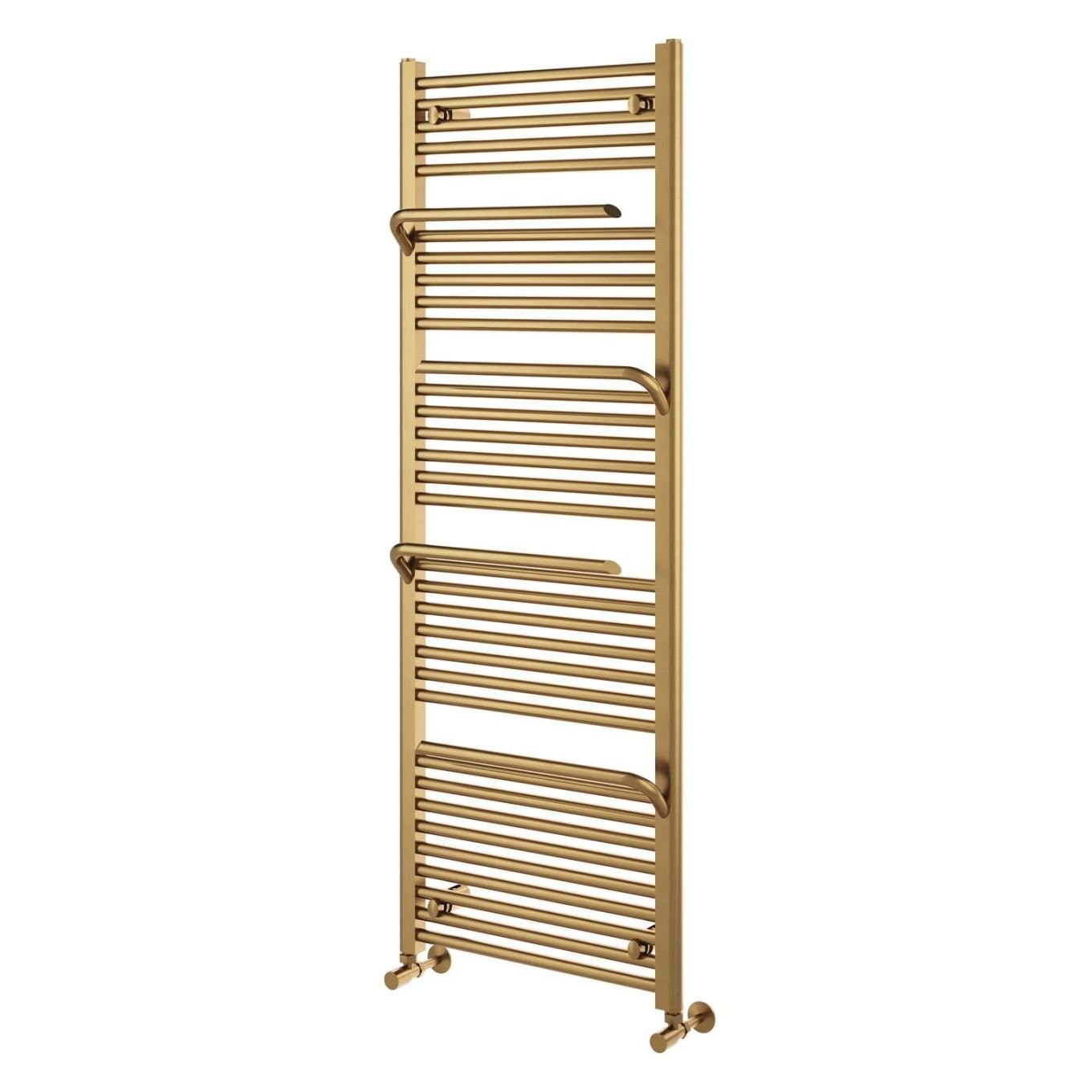 Jenka Brushed Gold Heated Towel Rail 1510x550mm