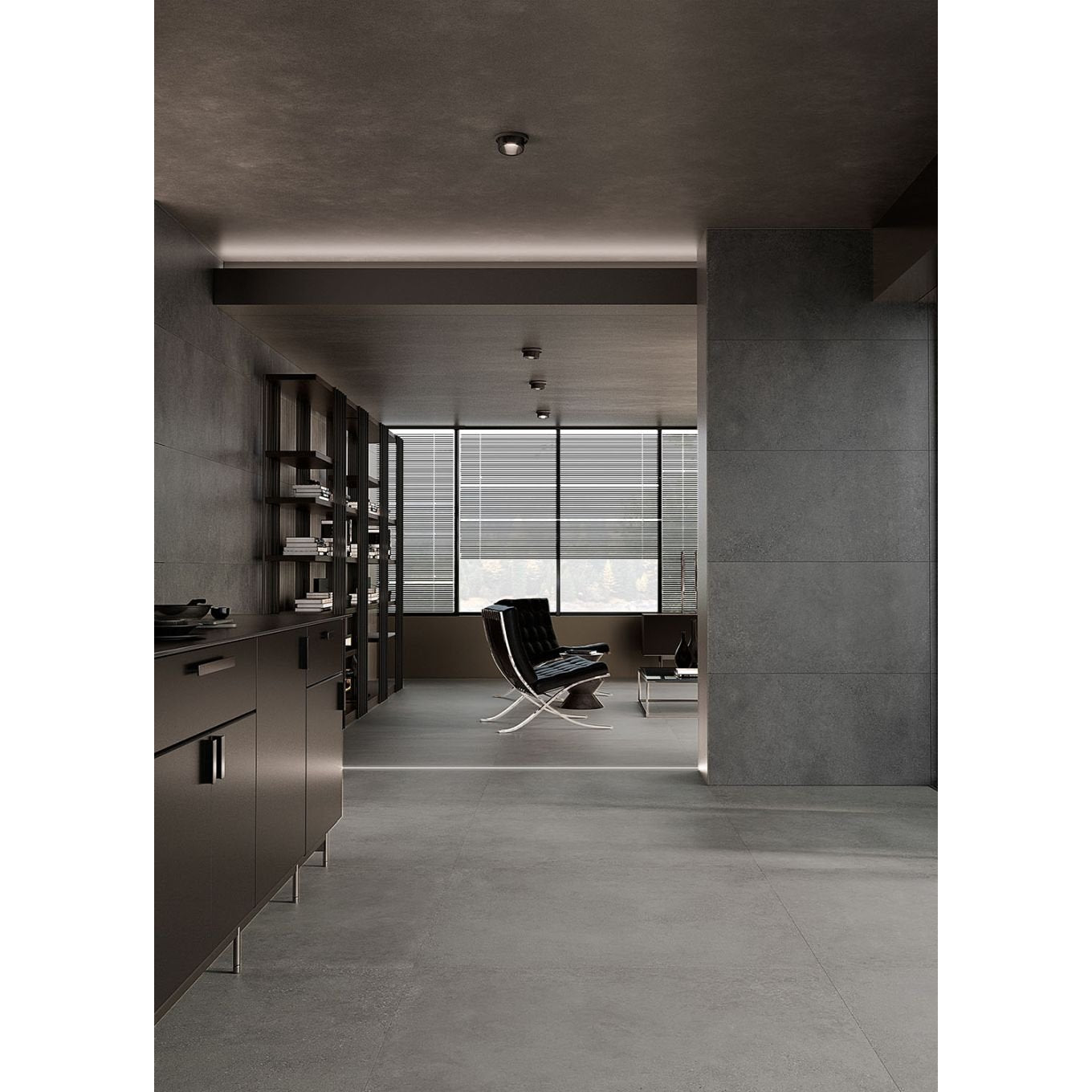 Hamburg Graphite Matt Porcelain Tile 600x1200mm