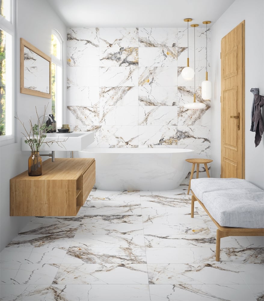 Fabulosa™ Marble Matt Porcelain Tile 300x600mm