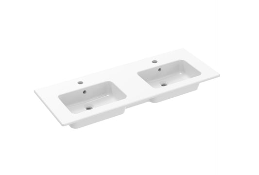 UNI 120x47cm 2 bowl washbasin 1TH