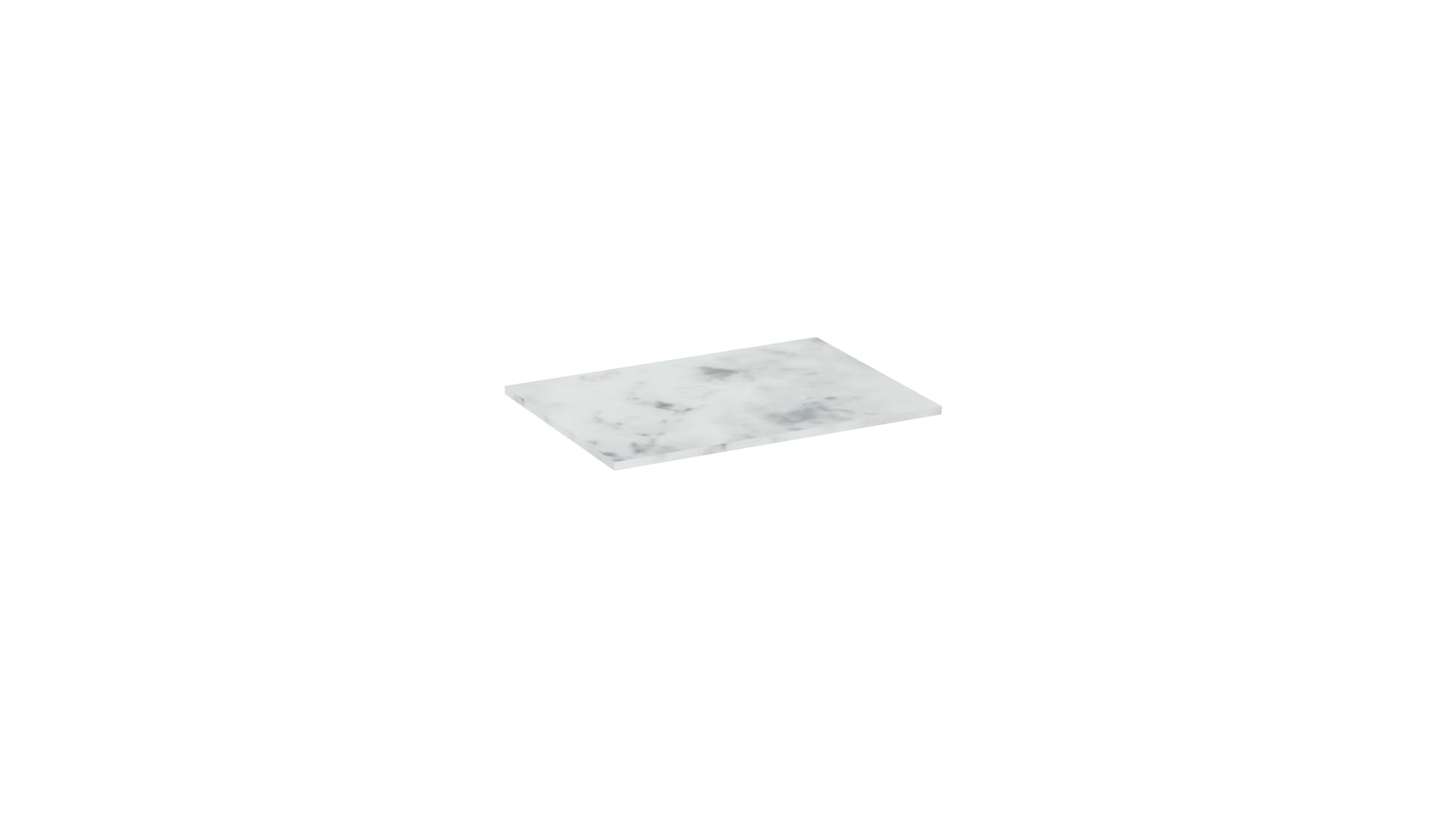UNI 50cm countertop - Matte Carrara White - 12mm