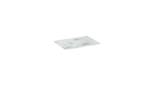 UNI 50cm countertop - Matte Carrara White - 12mm