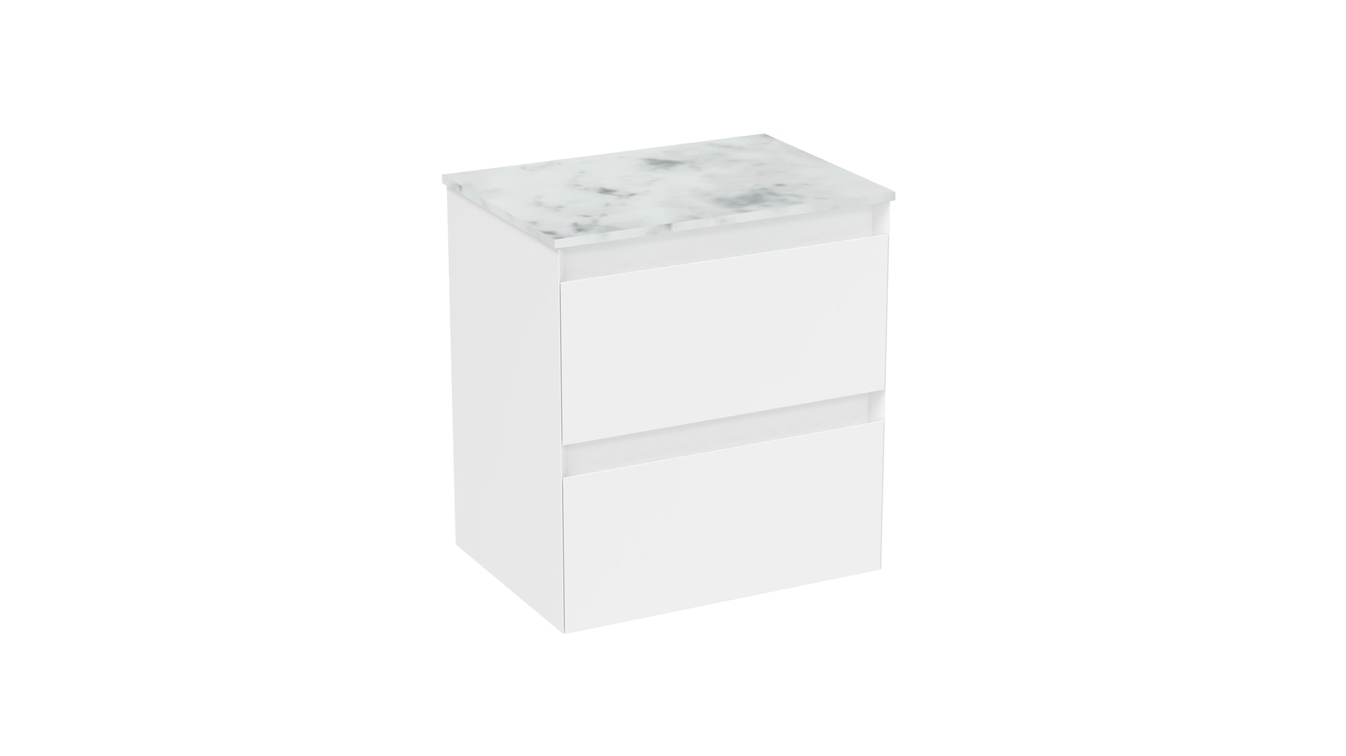 UNI 50cm 2 drawer wall mounted unit