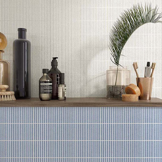 Canillo Aqua Gloss Ceramic Brick Tile 300x75mm