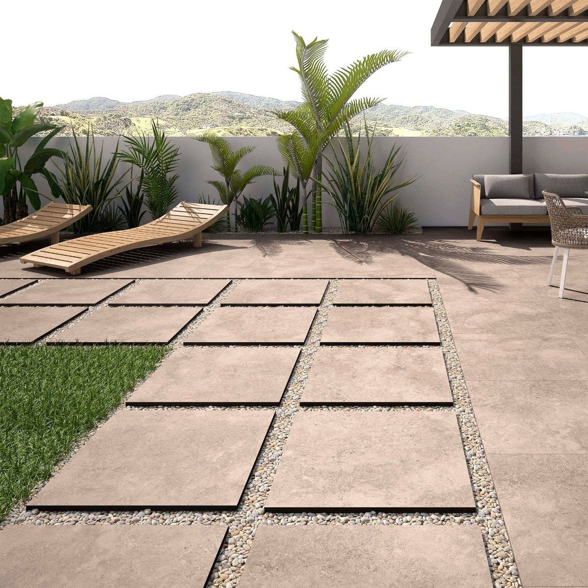 Rodea Beige Rectified Porcelain Tile 600x600mm