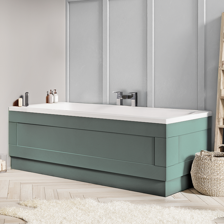 Arundel Traditional Pine Green End Bath Panel 800mm