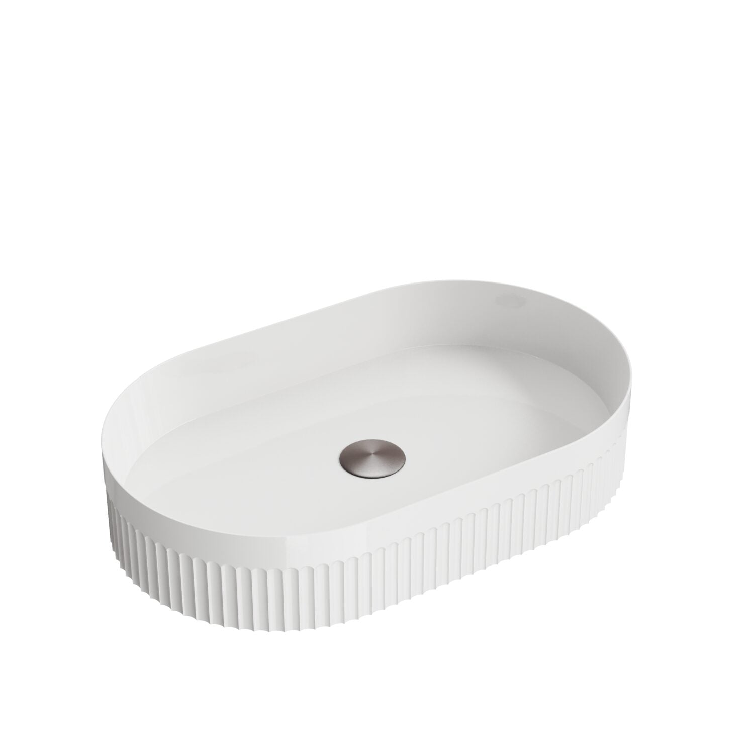 Fluted Oval Basin