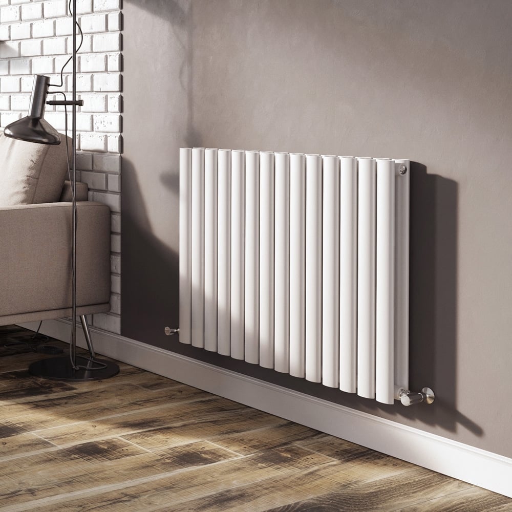 Islington Double White Horizontal Radiator 600x820mm