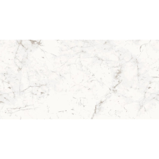 Fuji Bianco White Marble Gloss Porcelain Tile 600x300mm