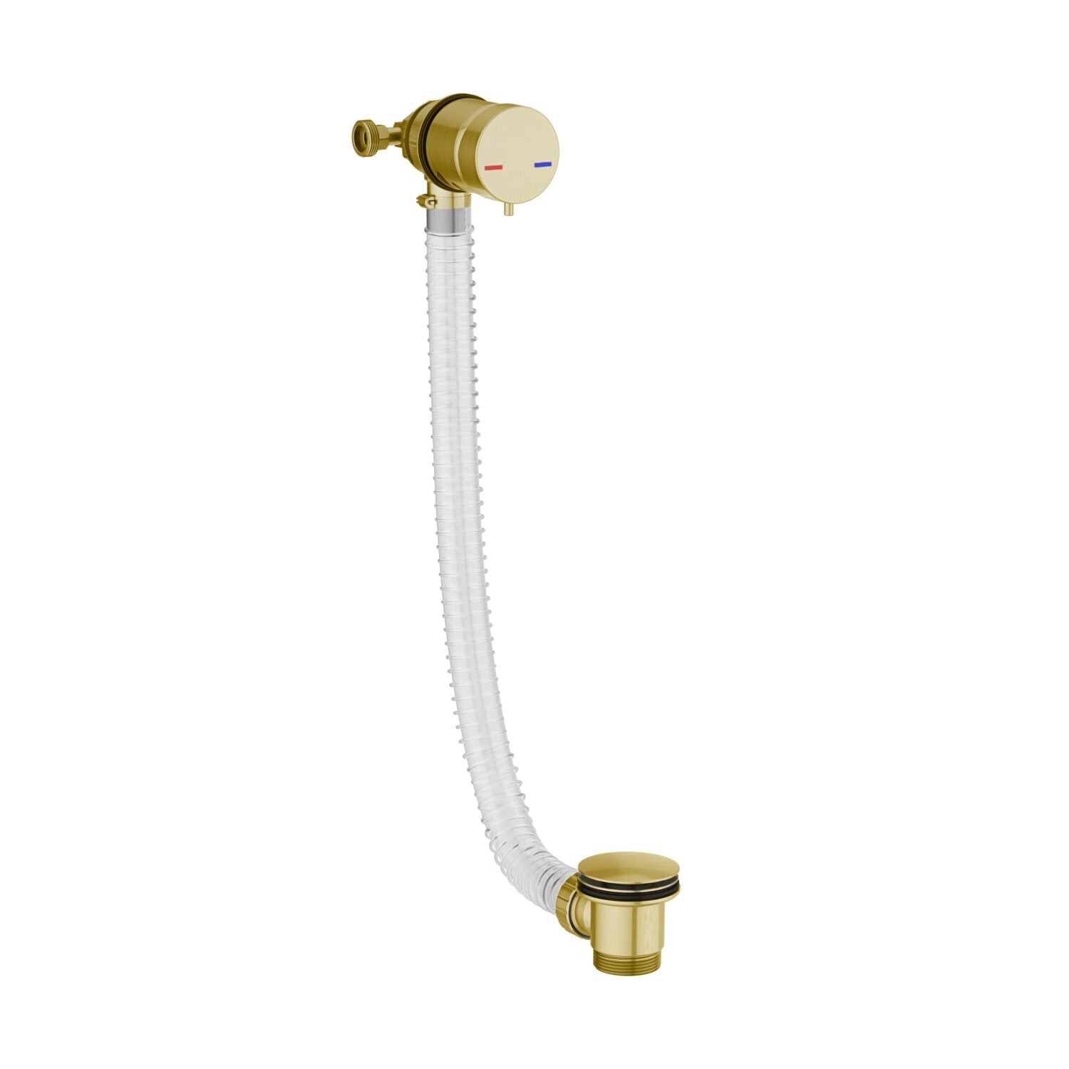 Bath Filler and Overflow Brushed Brass