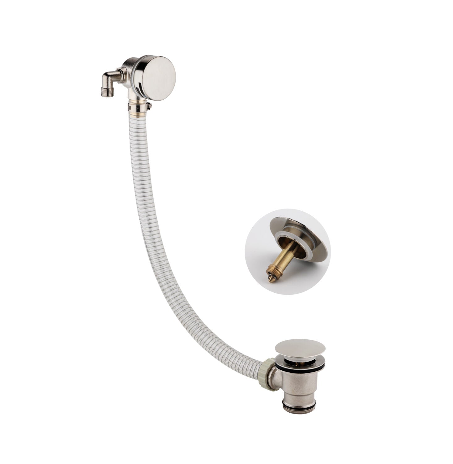 Round Bath Filler and Overflow