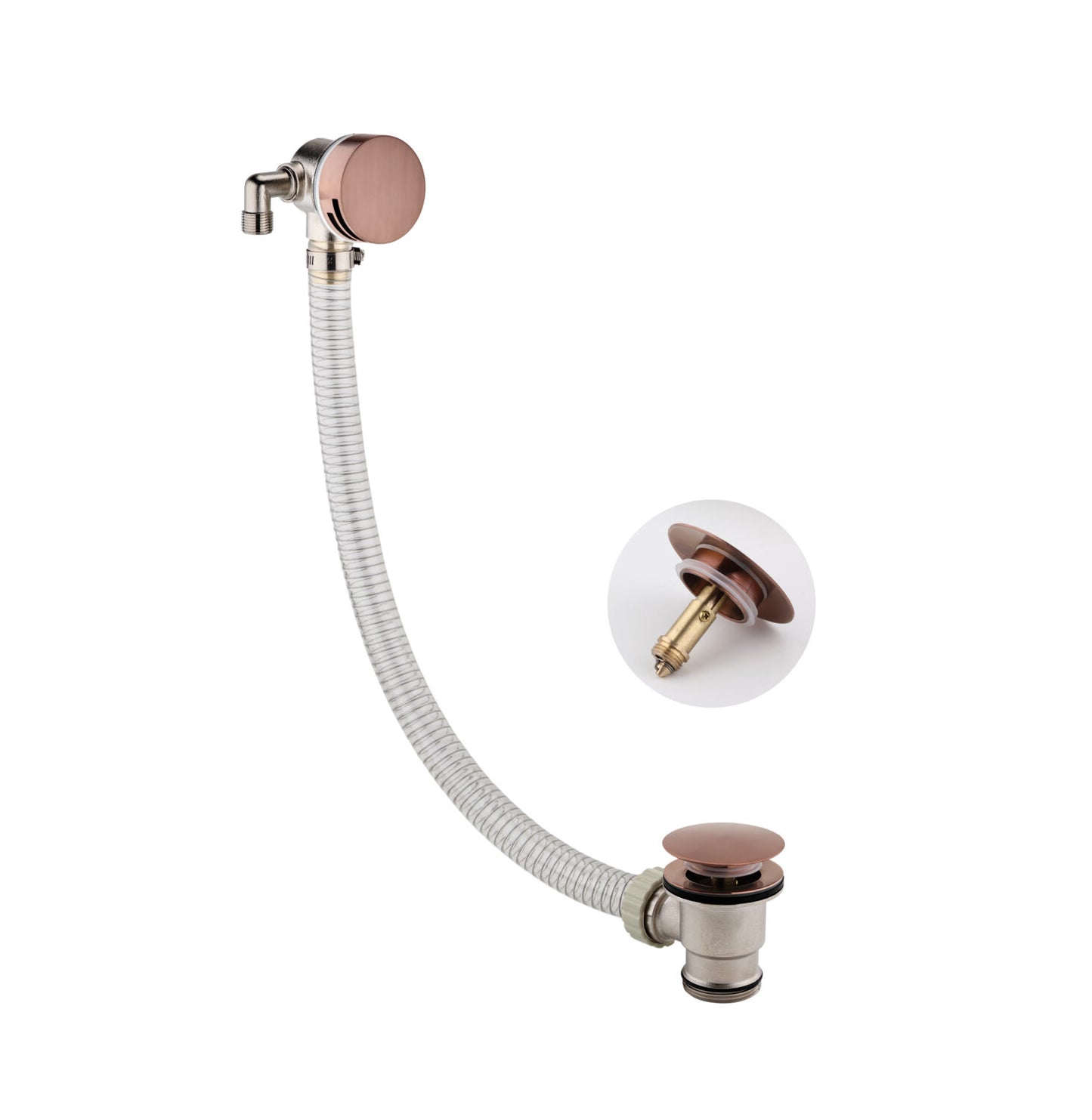 Round Bath Filler and Overflow