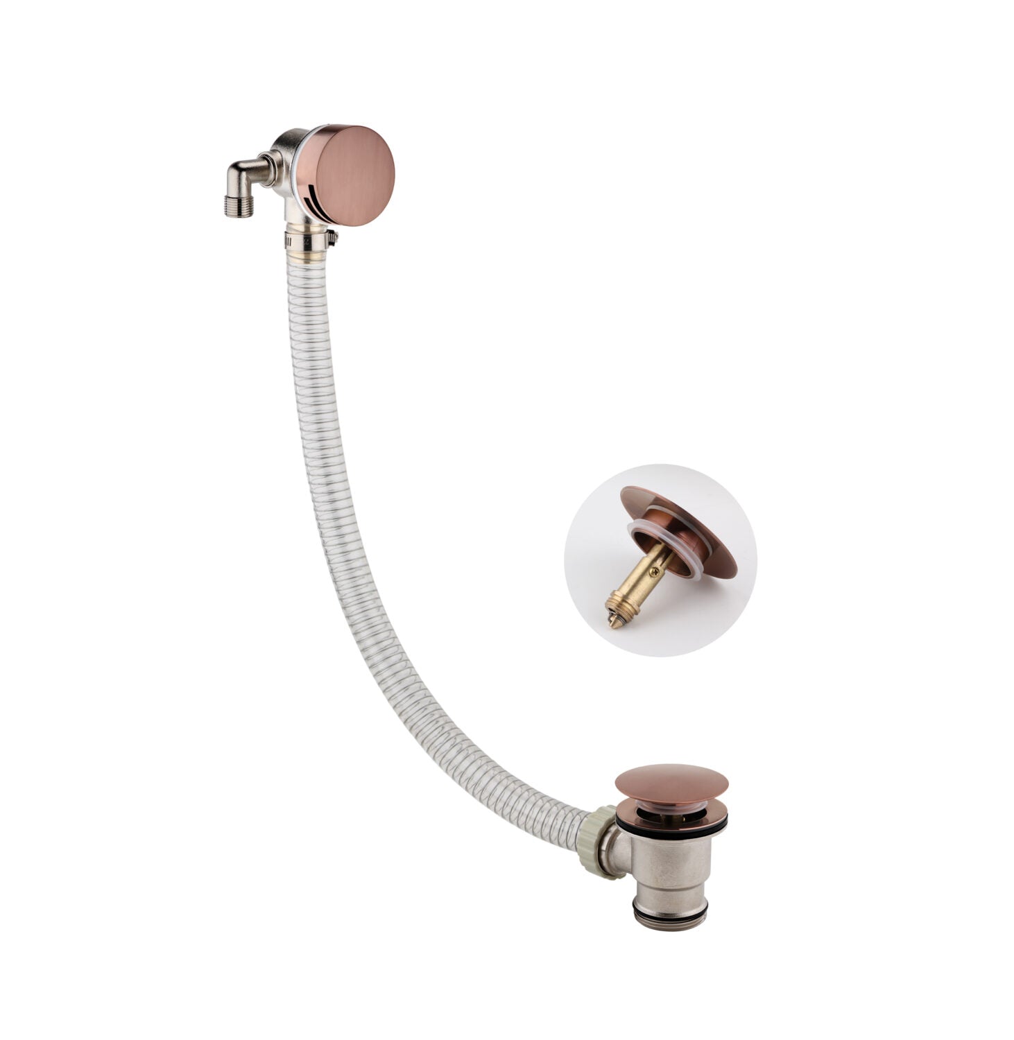 Round Bath Filler and Overflow