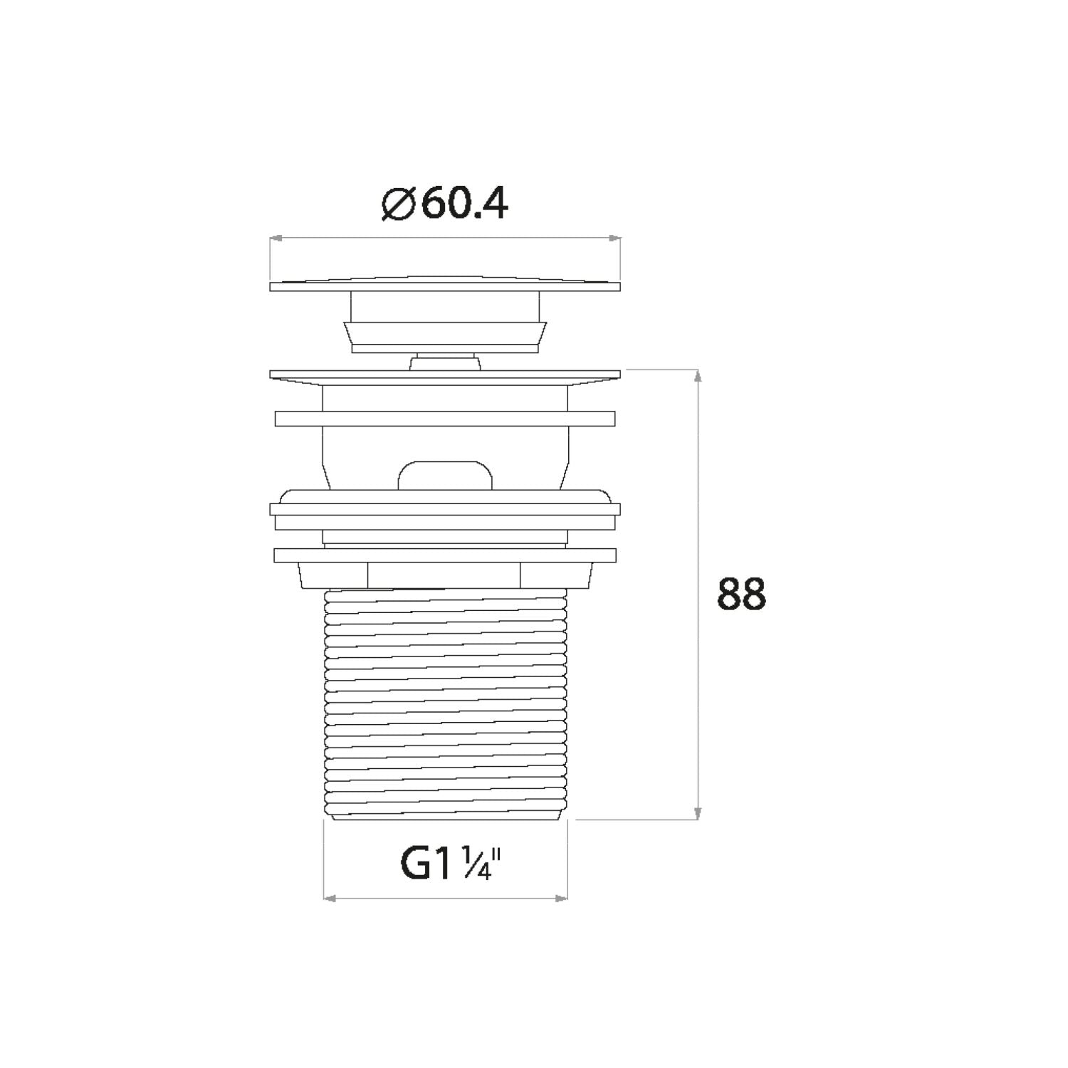 Round Dome Slotted Sprung Basin Waste
