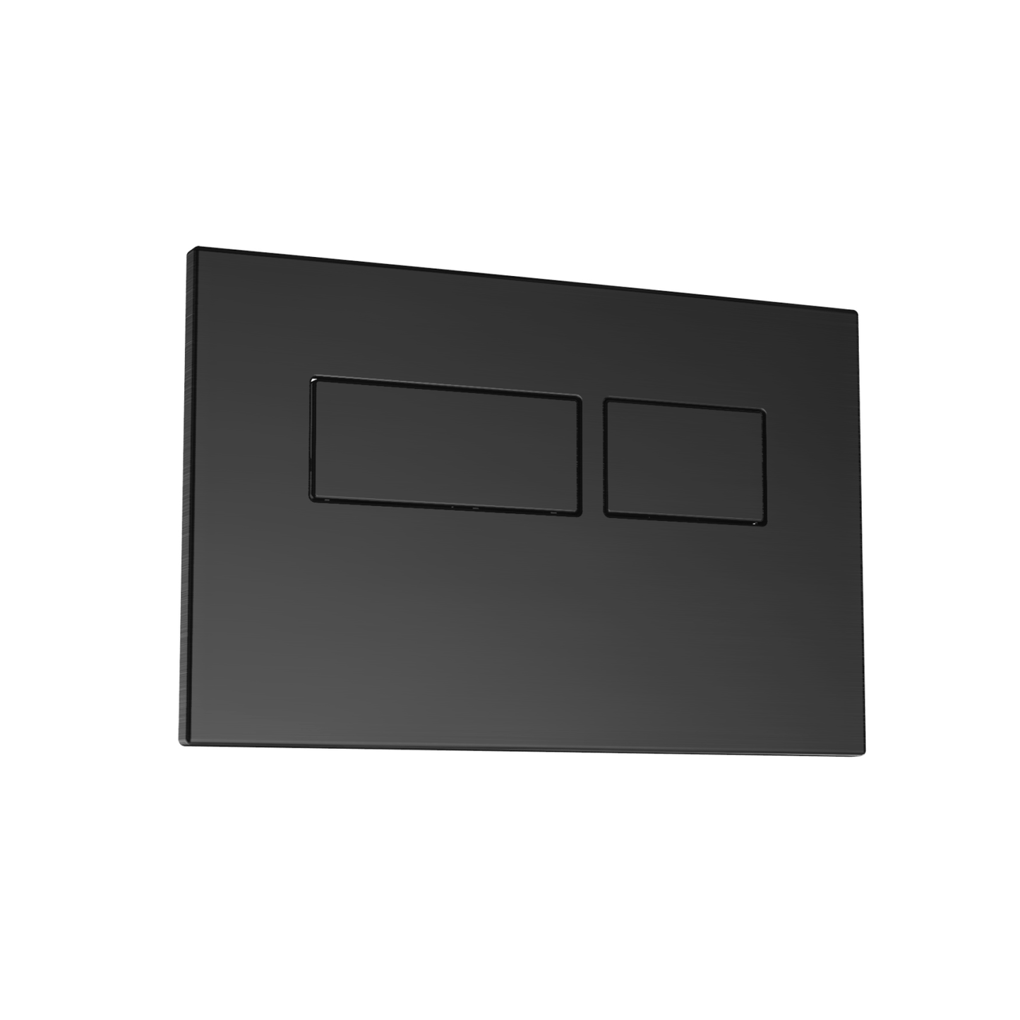 Square Black Dual Flush Button