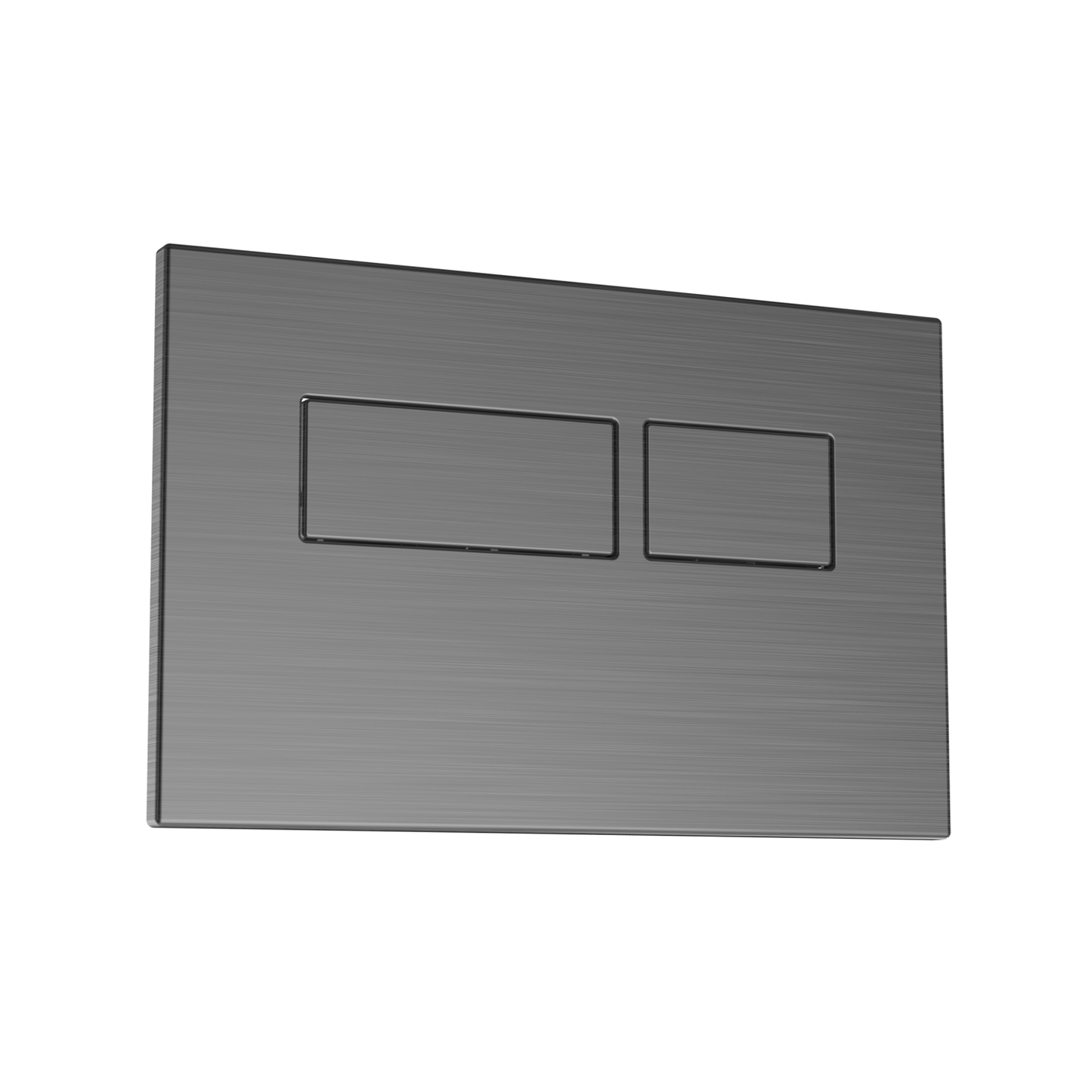 Square Gunmetal Dual Flush Button