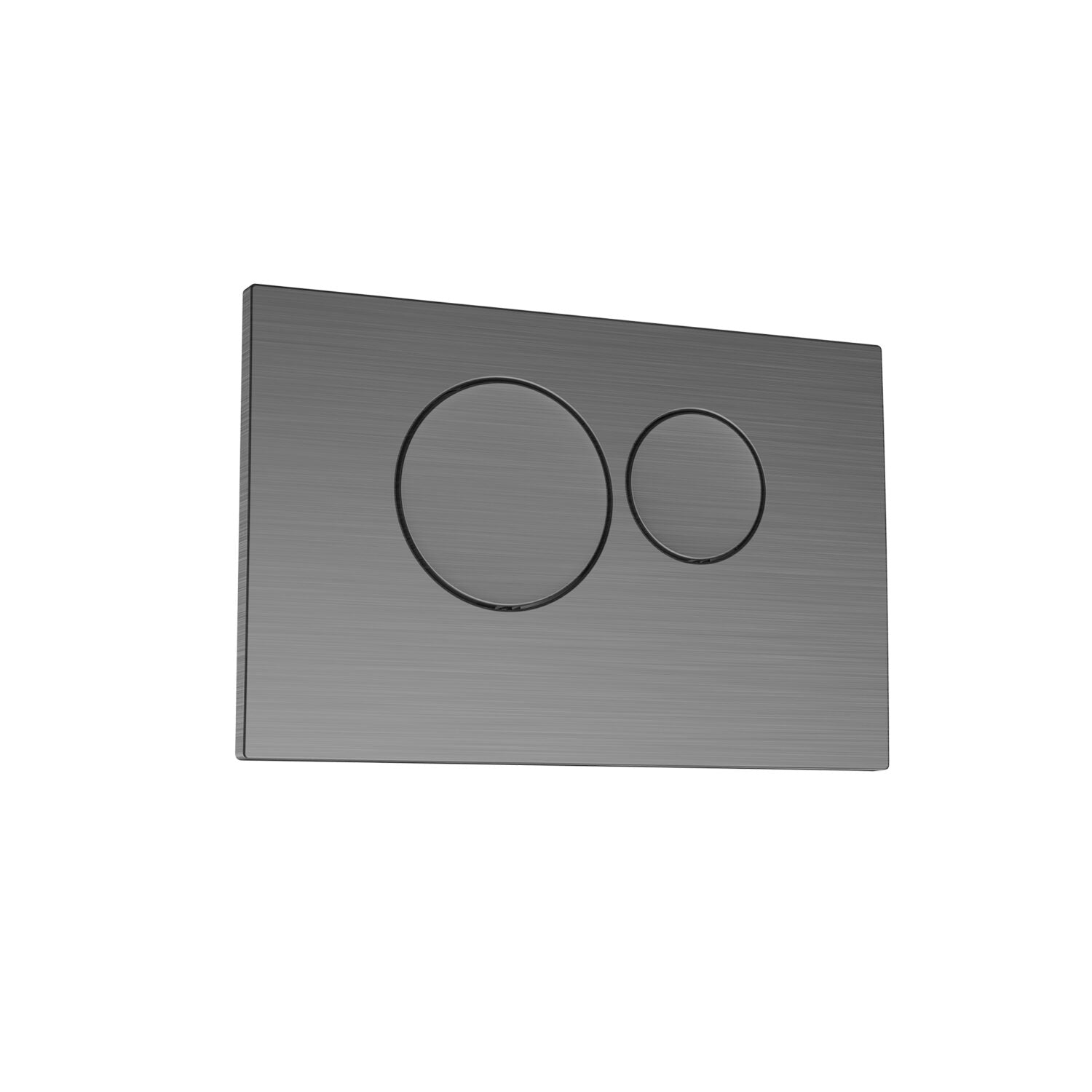 Round Gunmetal Dual Flush Button