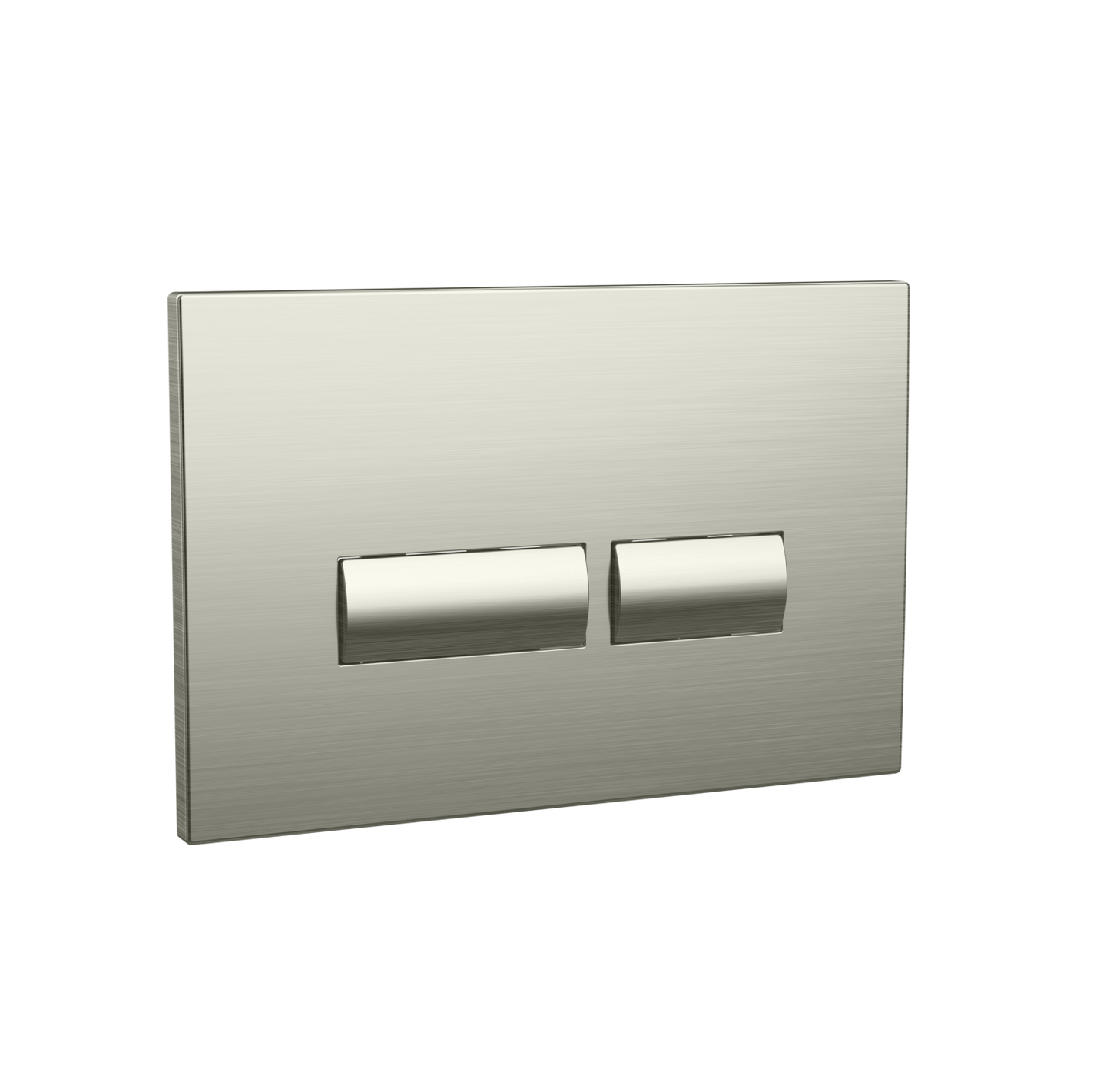 Square Button Brushed Nickel