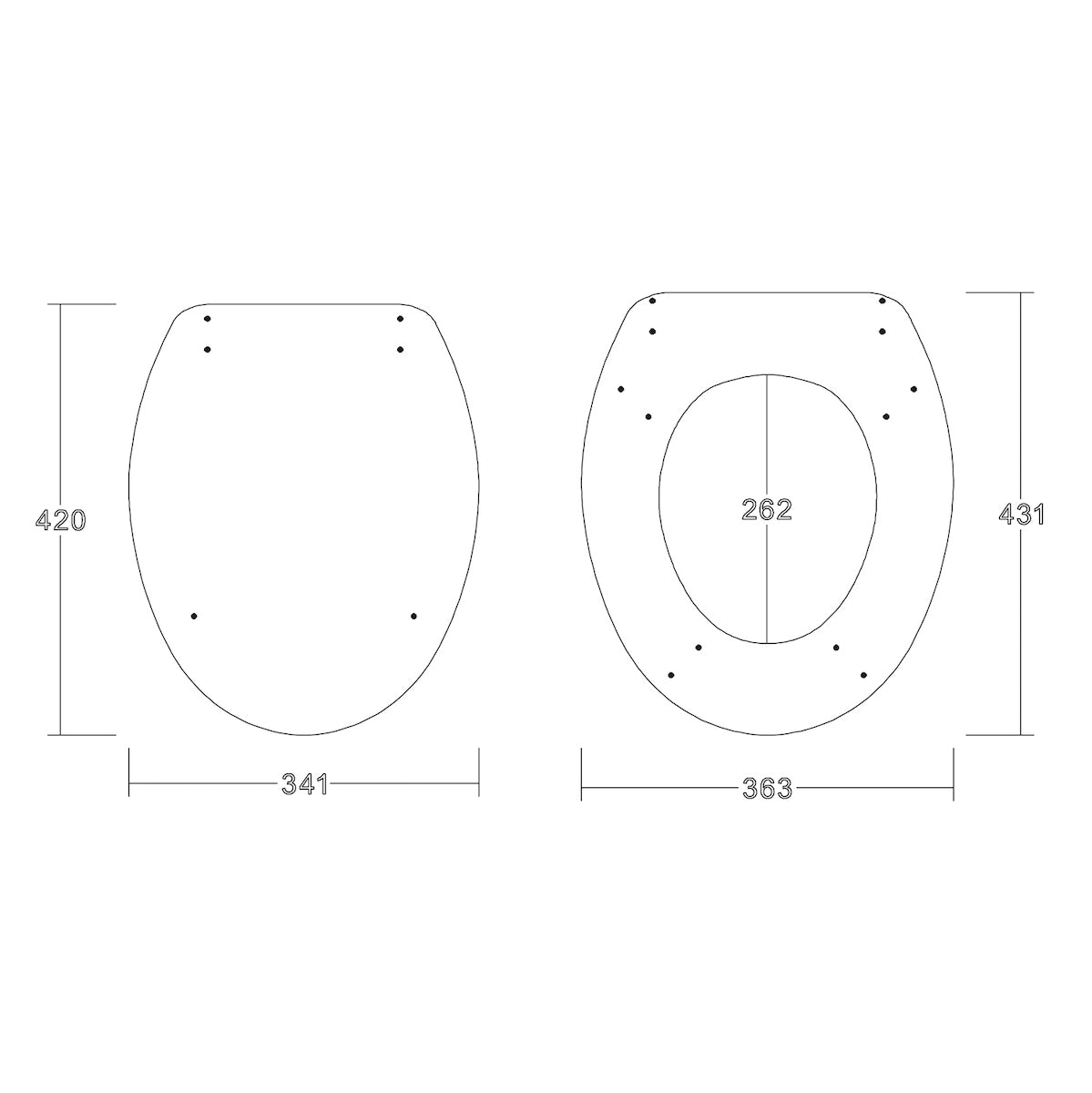 Wooden Soft Close Seat