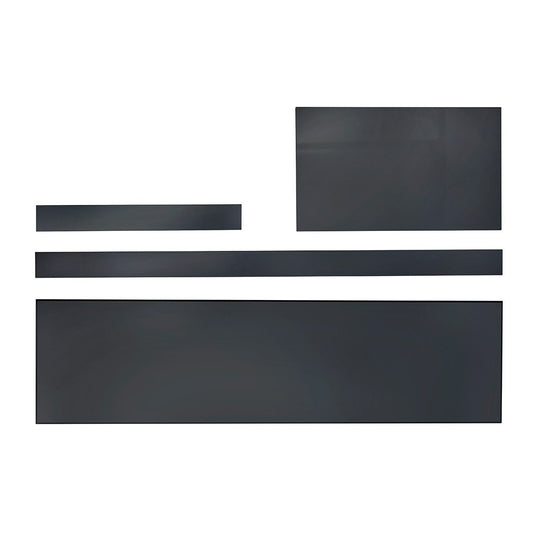 Elegant Haven 700 Matt Black Mdf Bath End Panel