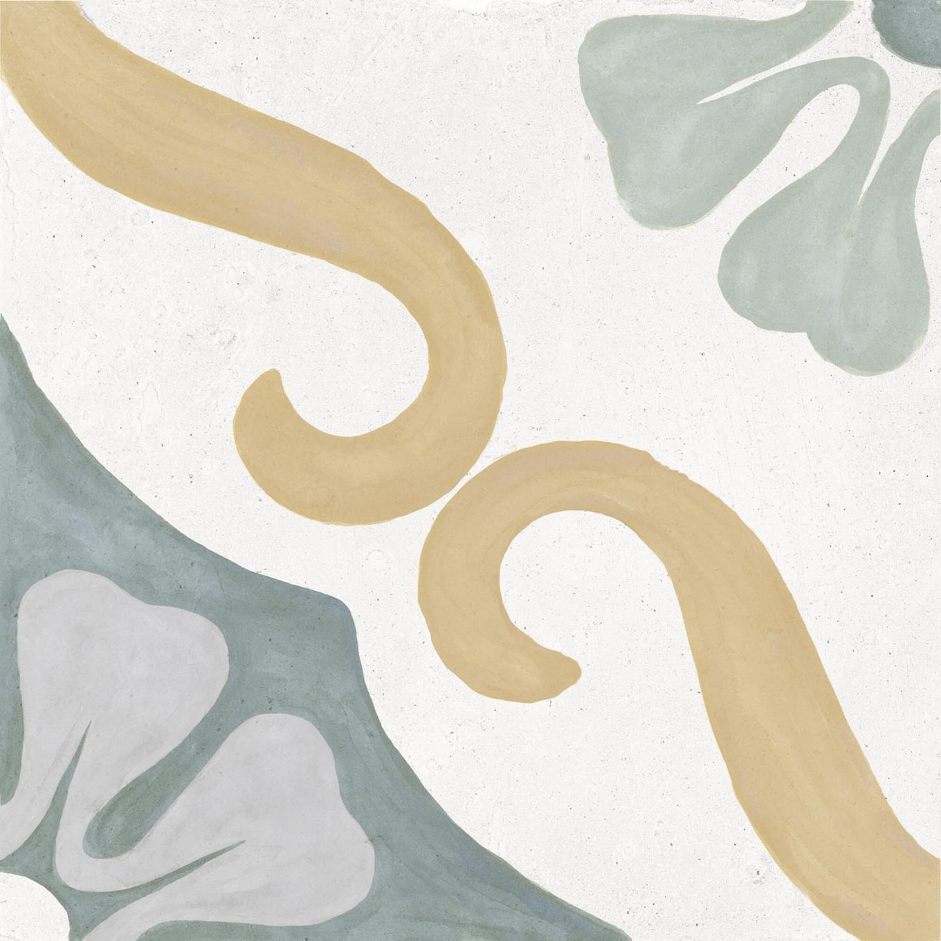 Sicily Blue Matt Porcelain Patterned Tile 223x223mm