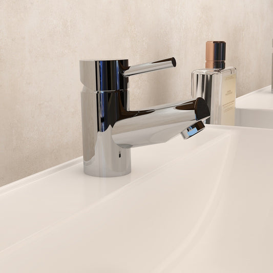 Small single lever basin mixer