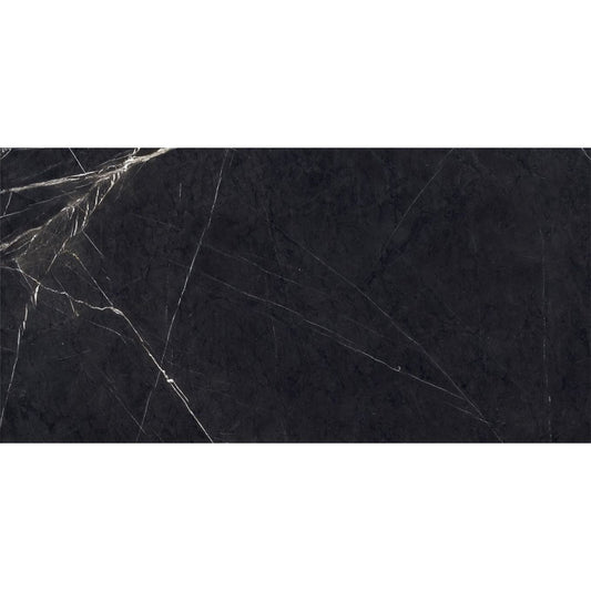Magnito Black Marble High Gloss Porcelain Tile 1200x600mm