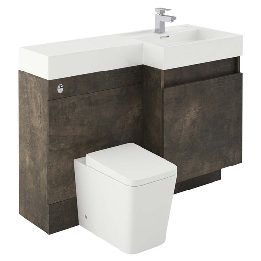 Summers Metallic Right Hand Combination Vanity Basin and WC Unit 1200mm