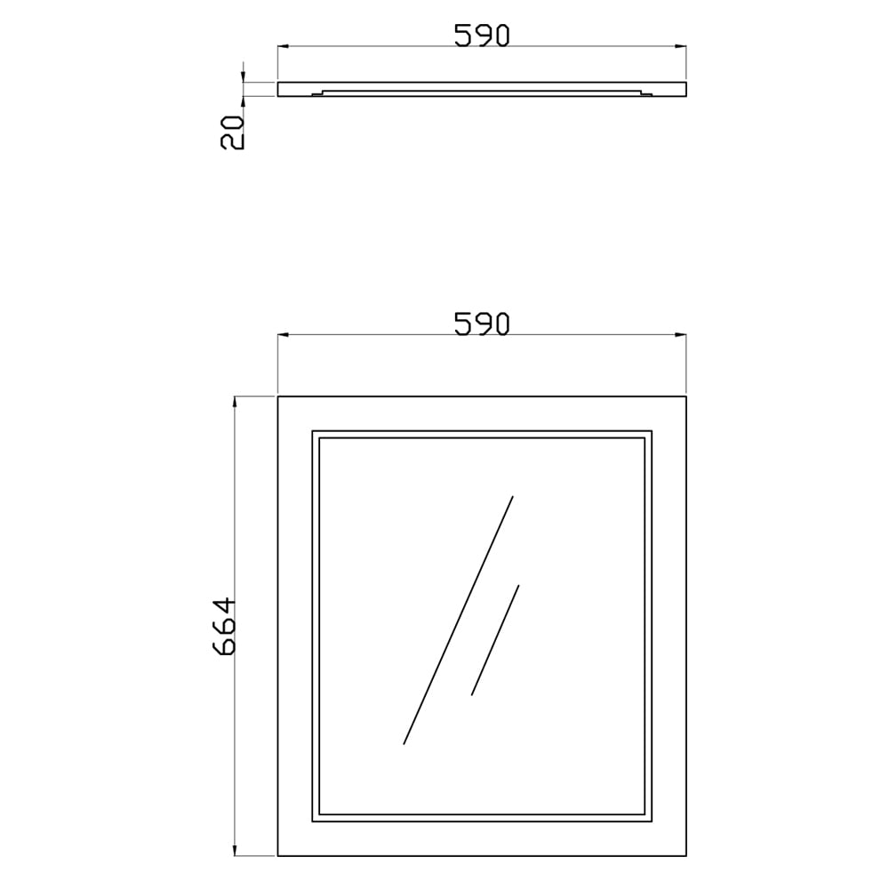 Richmond White Framed Bathroom Mirror