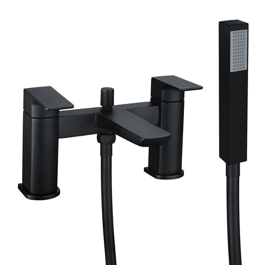 Zena Matt Black Bath Shower Mixer Tap
