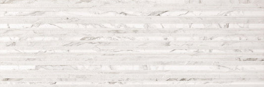 La Bella White Decor Matt Ceramic Tile 400x1200mm