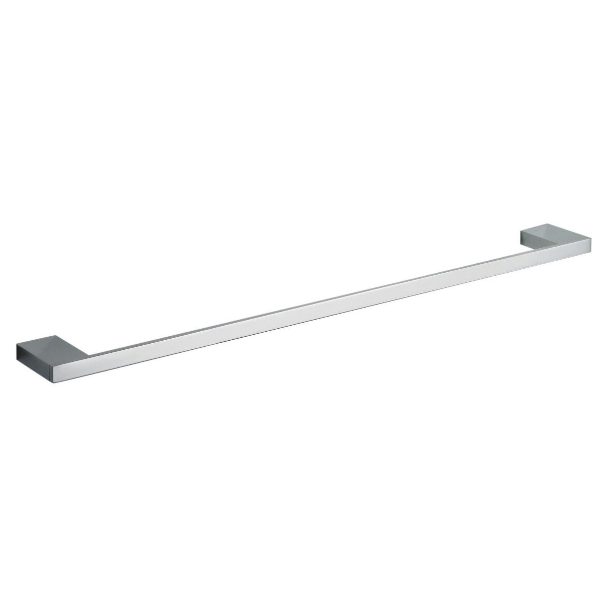 Cubic Chrome Single Towel Bar 600mm