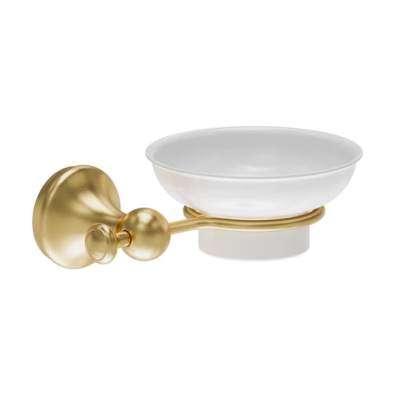 Warwick Brushed Gold Traditional Soap Dish & Holder