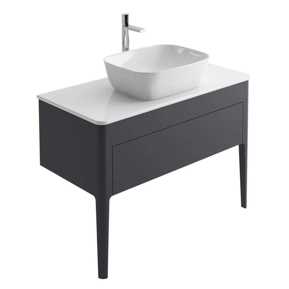 Stonehouse Grey Vanity Unit 1000mm