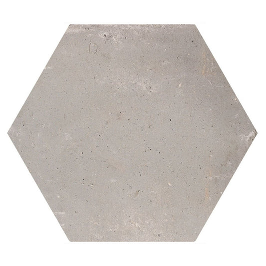 Terraza Grey Terracotta Matt Porcelain Hexagon Tile 240x200mm