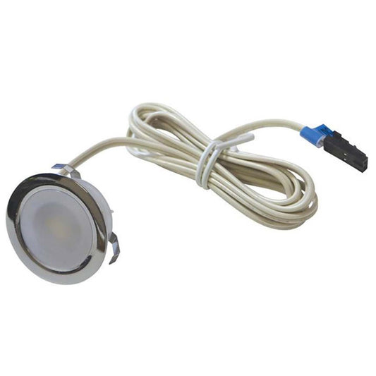 5 Light Round LED Chrome Plinth Kit