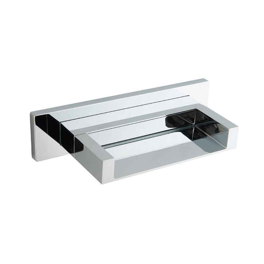 Akron Chrome Wall Mounted Waterfall Bath Spout