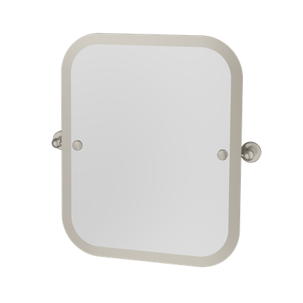 Rectangular Swivel Mirror with Curved Corners